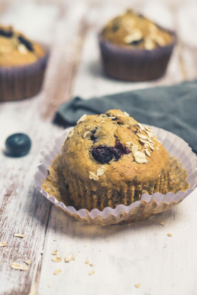 Blåbärsmuffins - Schwedische Blaubeermuffins